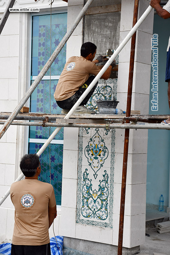 Islamic tile supplier for Mohammad Ali Mosque at Maldives, www.eitile.com