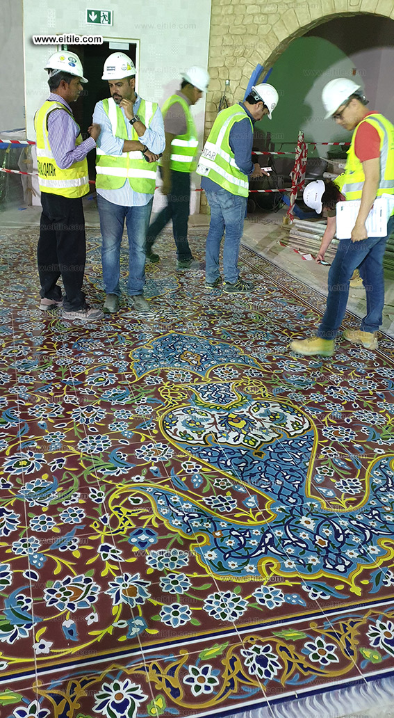 Iranian Persian handmade ceramic tiles for floor decoration, www.eitile.com