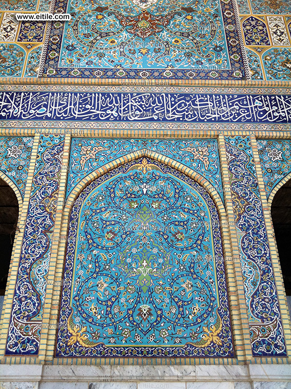mosque tile with calligraphy, www.eitile.com