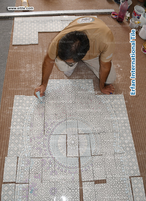 Custom handmade tile supplier in Girih design, www.eitile.com