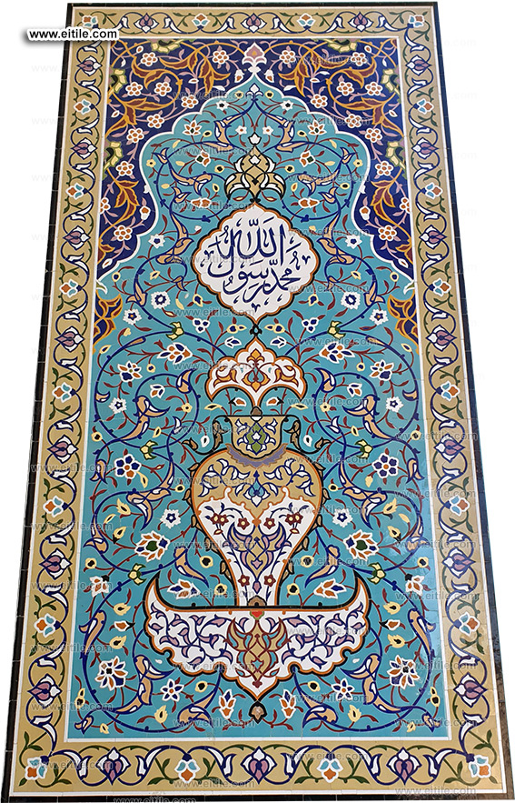 Handmade tiles with Islamic calligraphy, www.eitile.com