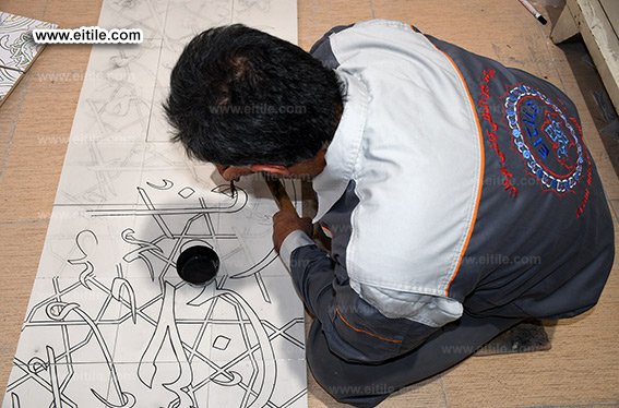 Islamic calligraphy tile ideas, www.eitile.com