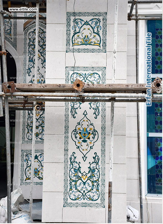 Islamic tile supplier for Mohammad Ali Mosque at Maldives, www.eitile.com