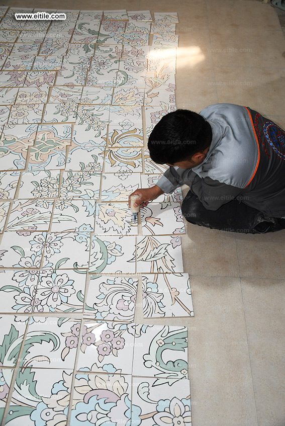 Supplier of floor ceramic tiles with carpet design, www.eitile.com