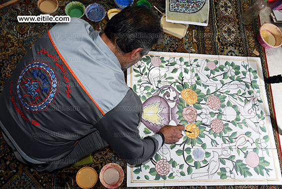Iranian persian tile art, www.eitile.com