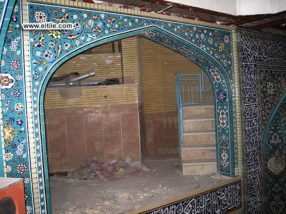 Iranian Persian handmade blue tiles, www.eitile.com