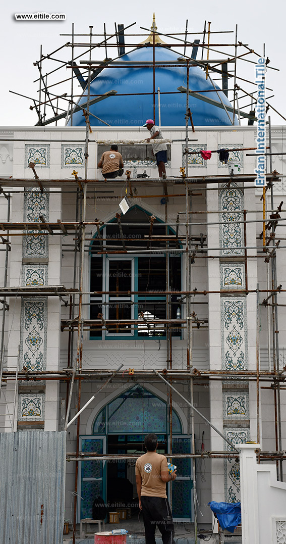 Islamic tile supplier for Mohammad Ali Mosque at Maldives, www.eitile.com