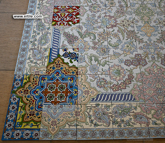 Floor ceramic tiles with carpet design, www.eitile.com