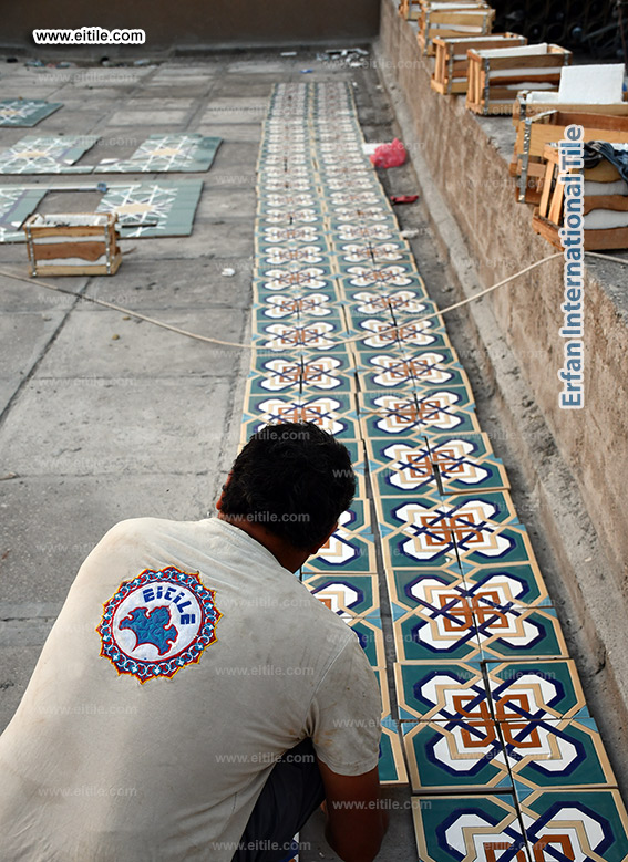 Iraq, Sulaimaniyah grand mosque dome tile supplier, www.eitile.com