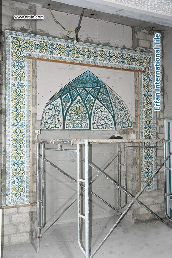 Islamic tiles supplier for Mosque Mihrab, www.eitile.com