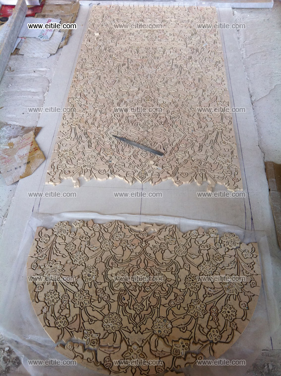 Handmade tile panel work processes, www.eitile.com