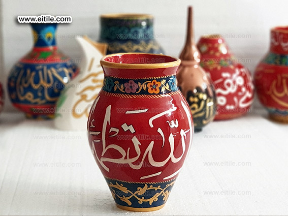 Ceramic pot with Islamic design, www.eitile.com