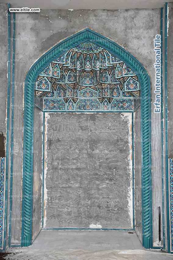 Mosque Mihrab Muqarnas tile panel supplier, www.eitile.com