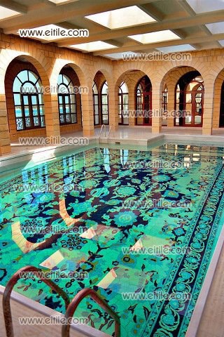 Tile panels for swimming pools decoration, www.eitile.com Tile panels for swimming pools decoration, www.eitile.com