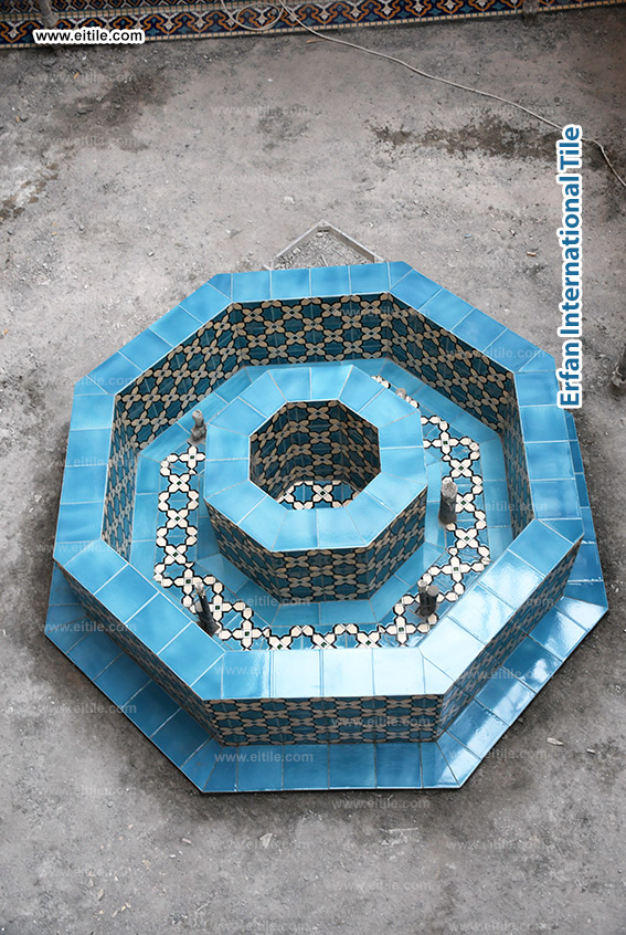 Supplier of handmade tiles for fountain decoration (design, manufacture and installation), www.eitile.com