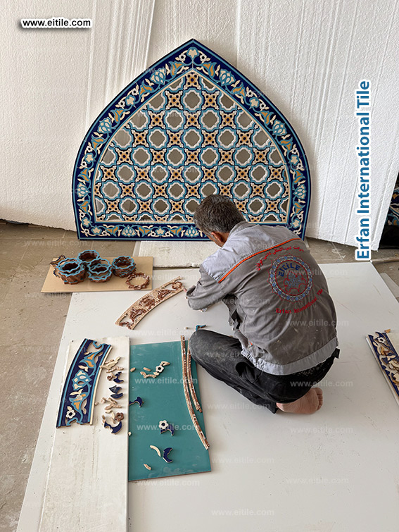 Custom ventilation tile panel crafted with precision waterjet technology. www.eitile.com