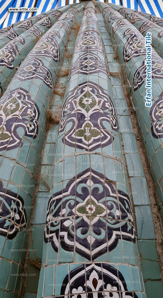 Samarkand Imam Al Moturidi's mausoleum tile work, www.eitile.com Samarkand Imam Al Moturidi's mausoleum tile work, www.eitile.com