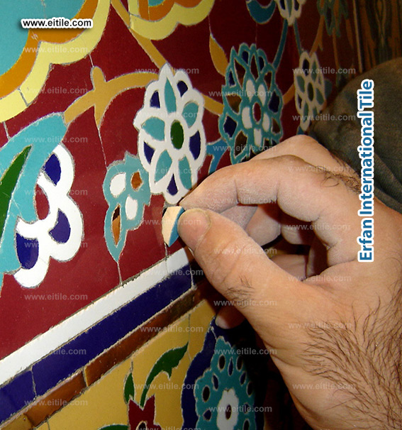 Authentic Iranian handmade mosaic tiles perfect for luxurious decoration, www.eitile.com