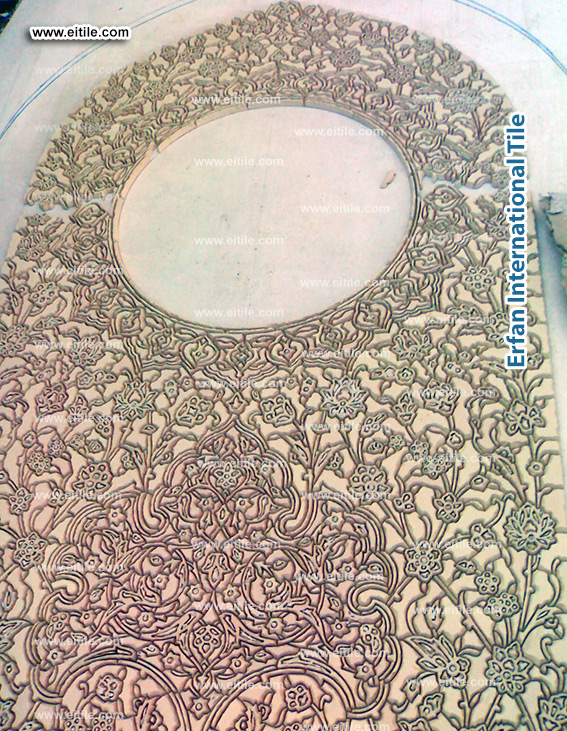 Custom design, manufacture, and installation of mosaic tiles by EITile, www.eitile.com
