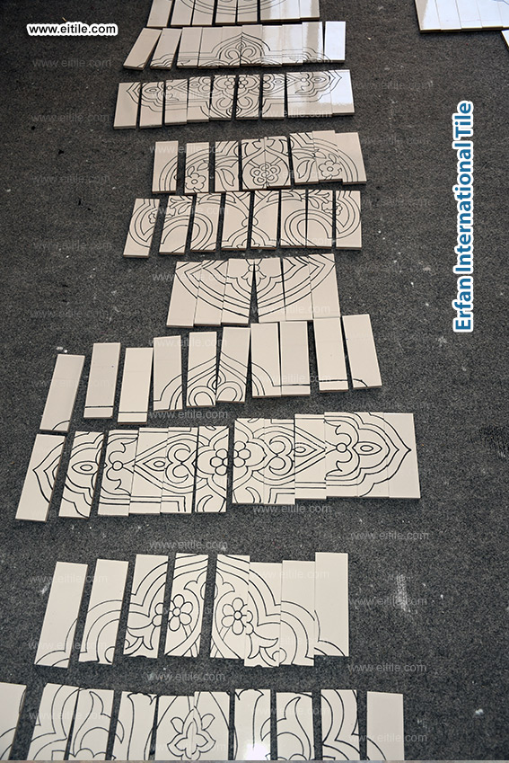 Samarkand Imam Al Moturidi's mausoleum tile work, www.eitile.com Samarkand Imam Al Moturidi's mausoleum tile work, www.eitile.com