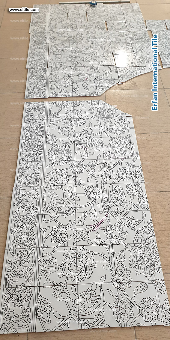 An elegant blend of tradition and innovation—Eitile’s handmade facade tiles for a Saudi villa, www.eitile.com