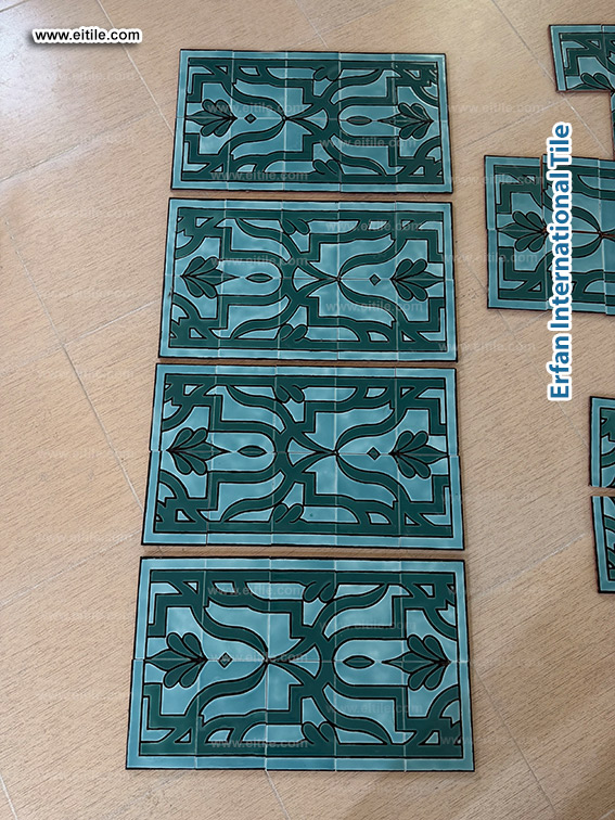 Authentic Persian tile work by Erfan International Tile, www.eitile.com