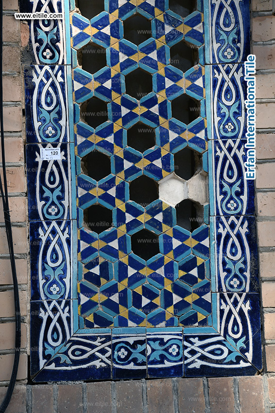 Handcrafted façade tiles with intricate geometric and floral motifs for airflow and decoration, www.eitile.com Handcrafted façade tiles with intricate geometric and floral motifs for airflow and decoration, www.eitile.com