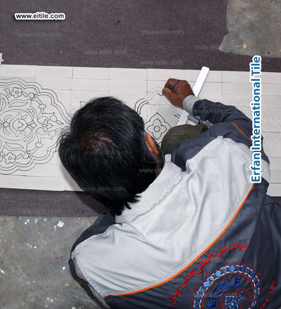 Samarkand Imam Al Moturidi's mausoleum tile work, www.eitile.com Samarkand Imam Al Moturidi's mausoleum tile work, www.eitile.com