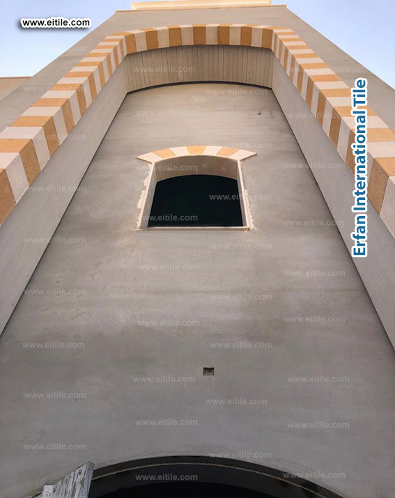 KSA Private Villa Facade — Eitile’s custom polychromic tile artistry on full display, www.eitile.com