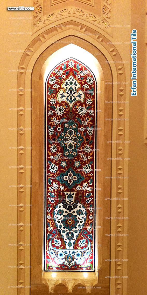 Eitile’s handmade floral wall mosaic tile panels are globally delivered and locally admired, from Iranian studios to royal Omani walls, www.eitile.com Eitile’s handmade floral wall mosaic tile panels are globally delivered and locally admired, from Iranian studios to royal Omani walls, www.eitile.com