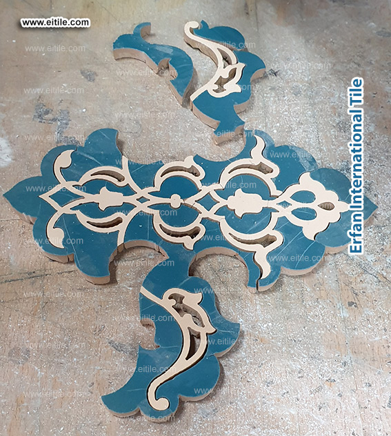 Experience the blend of tradition and innovation with Eitile’s waterjet-cut handmade mosaic tile panels, www.eitile.com.