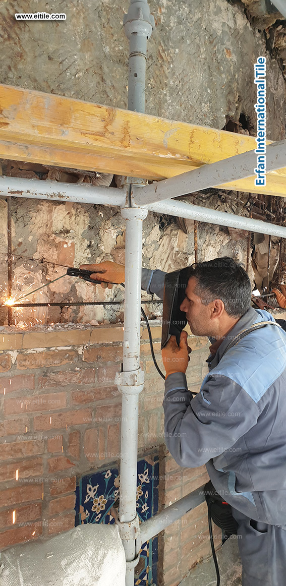 Samarkand Imam Al Moturidi's mausoleum tile work, www.eitile.com Samarkand Imam Al Moturidi's mausoleum tile work, www.eitile.com