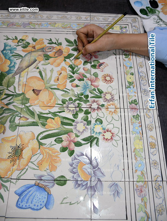 Enhance your interiors with artistic decorative wall tile frames by EITILE at www.eitile.com