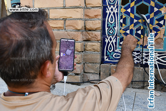 Handcrafted façade tiles with intricate geometric and floral motifs for airflow and decoration, www.eitile.com Handcrafted façade tiles with intricate geometric and floral motifs for airflow and decoration, www.eitile.com