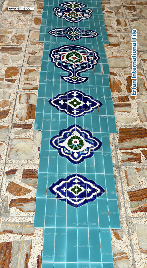 Samarkand Imam Al Moturidi's mausoleum tile work, www.eitile.com Samarkand Imam Al Moturidi's mausoleum tile work, www.eitile.com