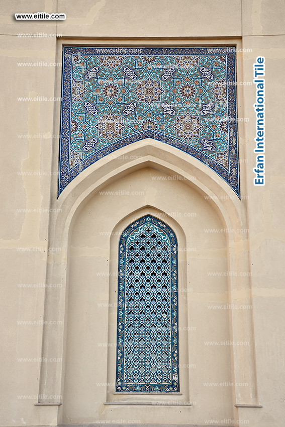 Oman, Sohar Sultan Qaboos mosque tile repair & restoration work, www.eitile.com