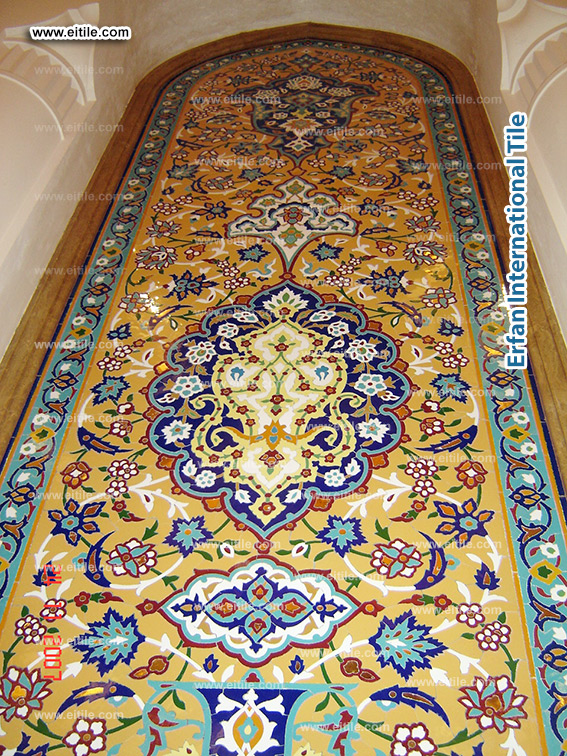 Exquisite custom-made mosaic tiles crafted with traditional Iranian artistry, www.eitile.com
