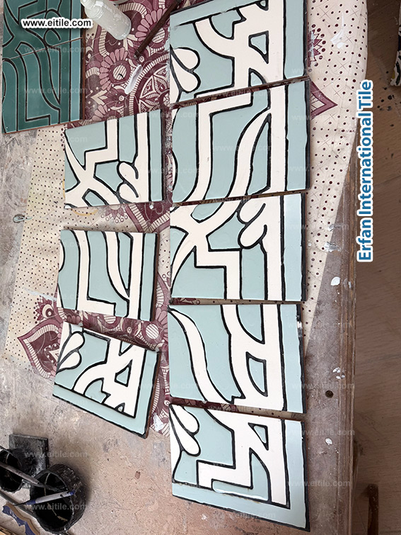 Interior & exterior tile art by Erfan International Tile, www.eitile.com