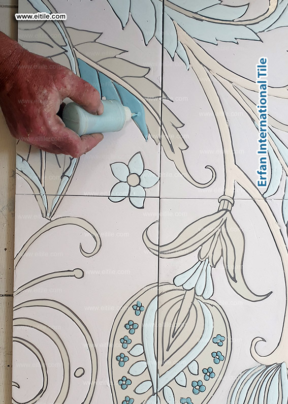 Supplier of wall frames with handmade tile materials, www.eitile.com