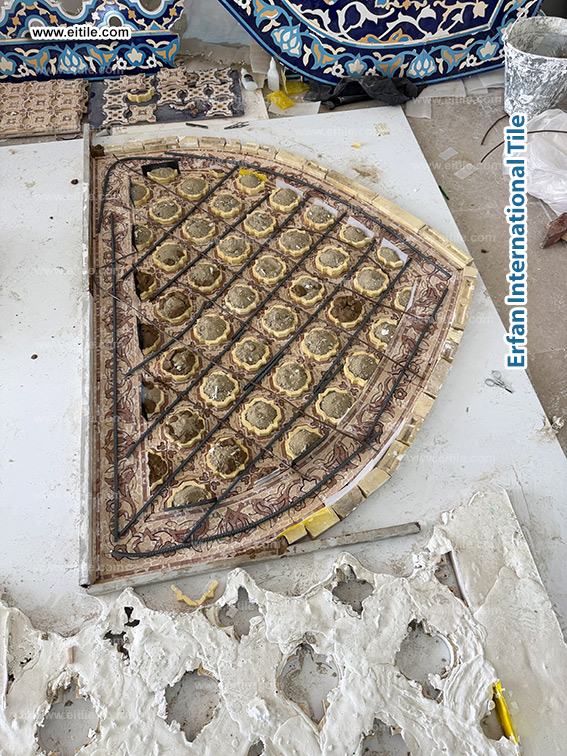 Artisan-crafted ventilation tile panel for luxury architecture. www.eitile.com