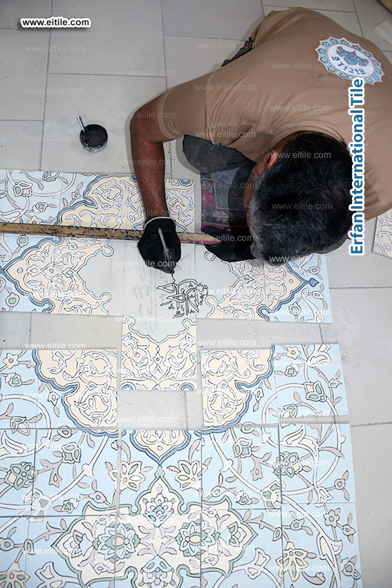 Enhance your mosque with authentic hand-painted tiles by Eitile. www.eitile.com