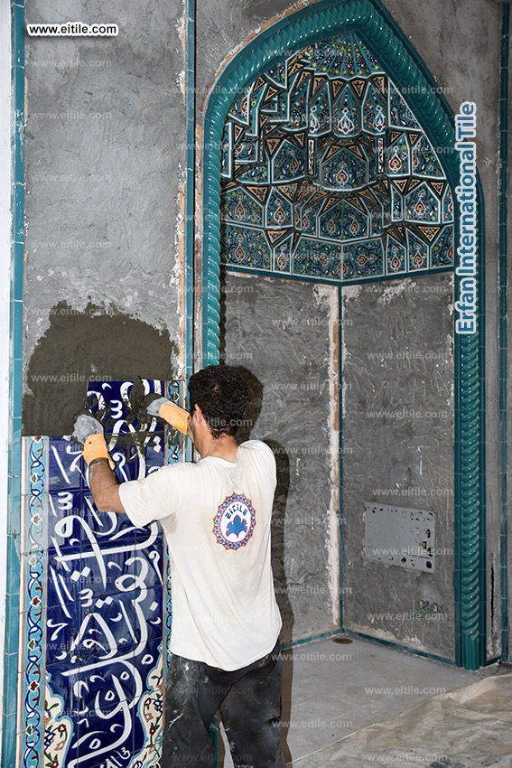 Handmade tile installation, www.eitile.com
